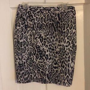 Worthington Animal Print Skirt, Size 6
